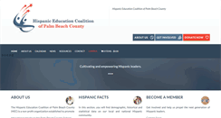 Desktop Screenshot of hispaniceducationcoalitionpbc.org